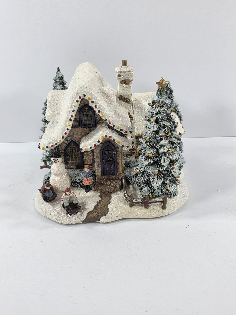 Thomas Kinkade 2006 Teleflora Sweetheart Cottage III Light Up Christmas Village